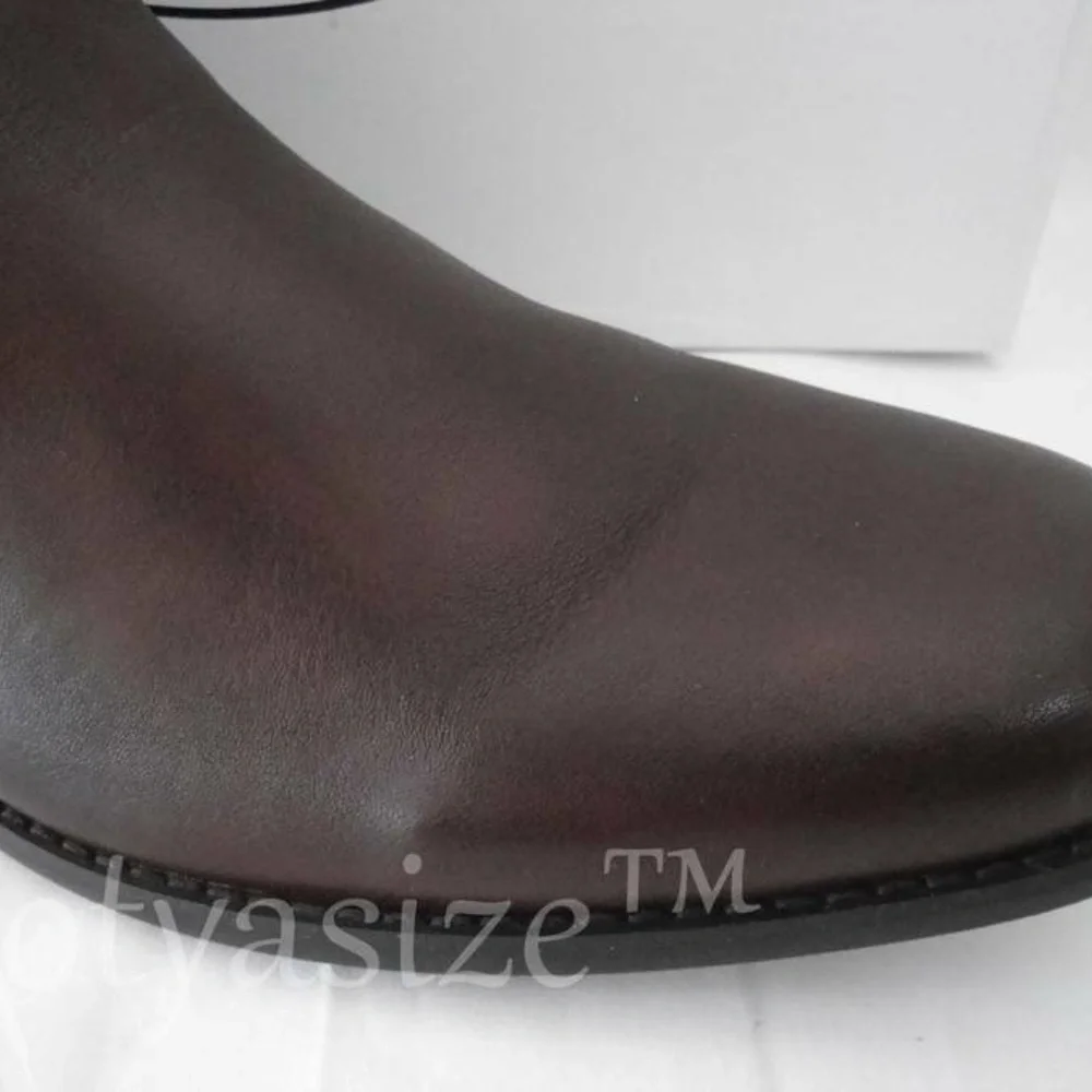 STEVE MADDEN‎ MACHHO LEATHER CASUAL CHELSEA BOOTS